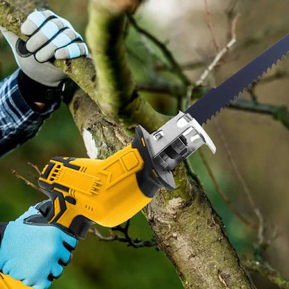 150mm Electric Reciprocating Saw Chainsaw With 4PCS Saw Blade Household Multi-functional Small Metal Power Tools For Dewalt 20V Battery