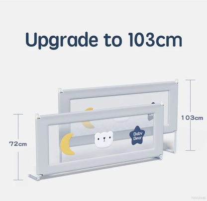 PANGDUBE 1 piece Baby Safety Railing for Children Bed Rail Guard Protective Barrier for Kid Bed Need to Screw Installation