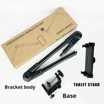 Xb08 Metal Tablet Stand 360 °   Rotating Long Arm 10kg Heavy-Duty Bedside Desktop Lazy Stand Compatible with iPad 4.6~ 12.9inch and Mobile Phones