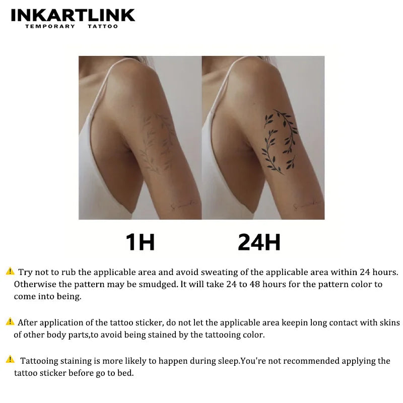 Skull Temporary Tattoo,Lasts To 15 Days New Technology Magic Waterproof Semi Permanent Sticker.