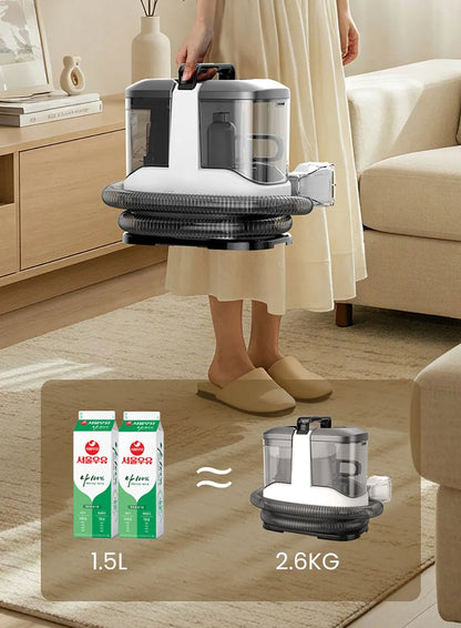MAMNV C3 Portable Fabric Cleaner 13000Pa Suction 500W Brush Motor 1.5m Flexible Hose 1000ml Clean & 500ml Waste Tanks Lightweight & Quiet Multi-Purpose Upholstery Cleaner for Sofa/Carpet/ Mattress/Car