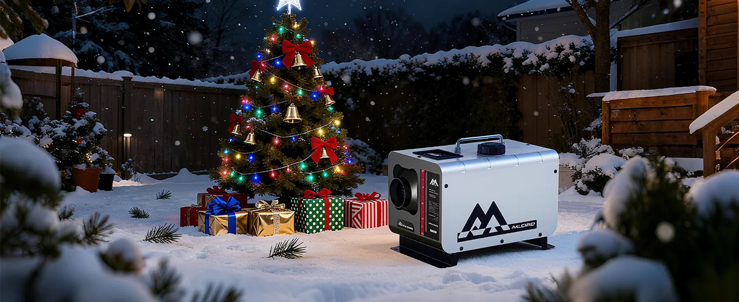 MUDIRO M-5S EVO-H Diesel Air Heater, CO Protection,Custom Alarm & Auto Shutoff, Whisper-Quiet, ±2°F Precision Temp, 5500m Auto-Adaptive Altitude,Smart LCD Bluetooth & Remote, Auto Start/Stop, for Car/Truck/RV/Boat/Tent/Bus/