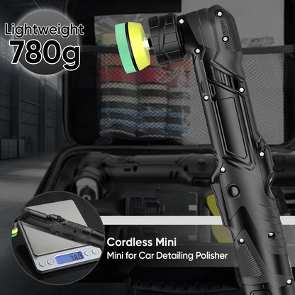 Cordless Mini Car Polisher RO/DA Dual Action Polisher Auto Detailing Scratch Killer Wireless Detail Polishing Machine