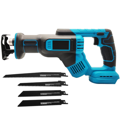 18V 300mm Cordless Electric Reciprocating Saw Stepless Variable Speed Metal Wood Cutting Tool Electric Saw For Makita 18V Batter