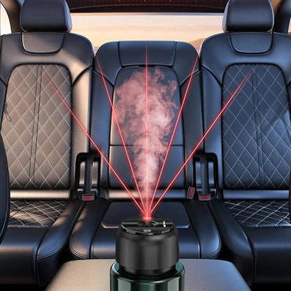 160ml Car Fragrance Diffuser with Automatic On Off, 3 Spray Modes and USB Charging for Car Interior Use, Ocean Scent Air Freshener with Ambient Light