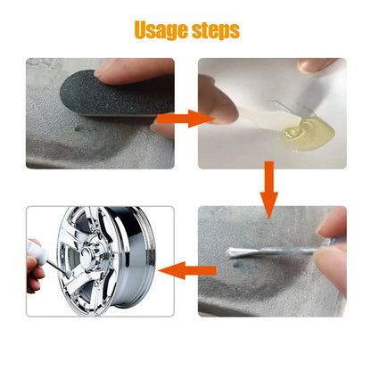 DIY Wheel Paint Repair Kit Car Alloy Wheel Scratch Fix Tool for Rim Surface Damage Auto Rim Dent Care Wheel Refurbished Kit