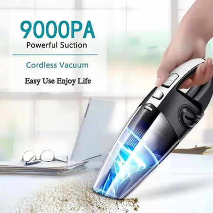 TUERBB VC01 Lightweight & Portable Vacuum Cleaner, Strong Power, USB-C Rechargeable for Car Cleaning Home Pet Hair