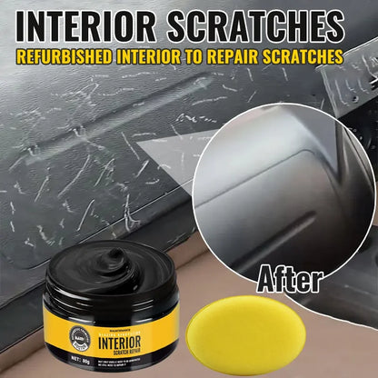 KJM Car Interior Scratch Repair Kit - Enhanced Gloss Dashboard and Plastic Repair Paste