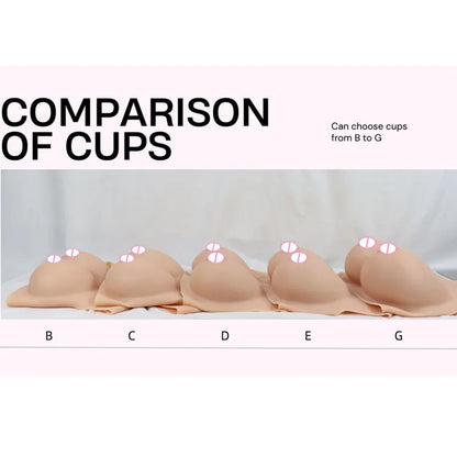 Silicone Breast Forms Fake Boobs Artifical Huge Chest CDEGH Cup for Crossdresser Transvestite Sissy Drag Queen