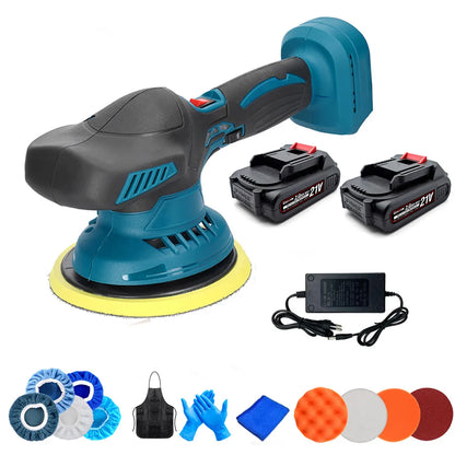DWiusty 21V Wireless Electric Vehicle Polishing Machine Waxing Polishing Tools Automatic Waxing Machine 6-Speed Glazing Machine