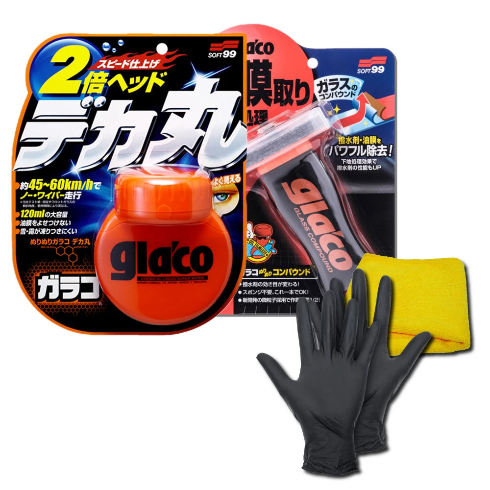 Soft99 Glaco Film Remover Water Repellent Coating Agent G19 G47 G38 G73 G4 G65 Set