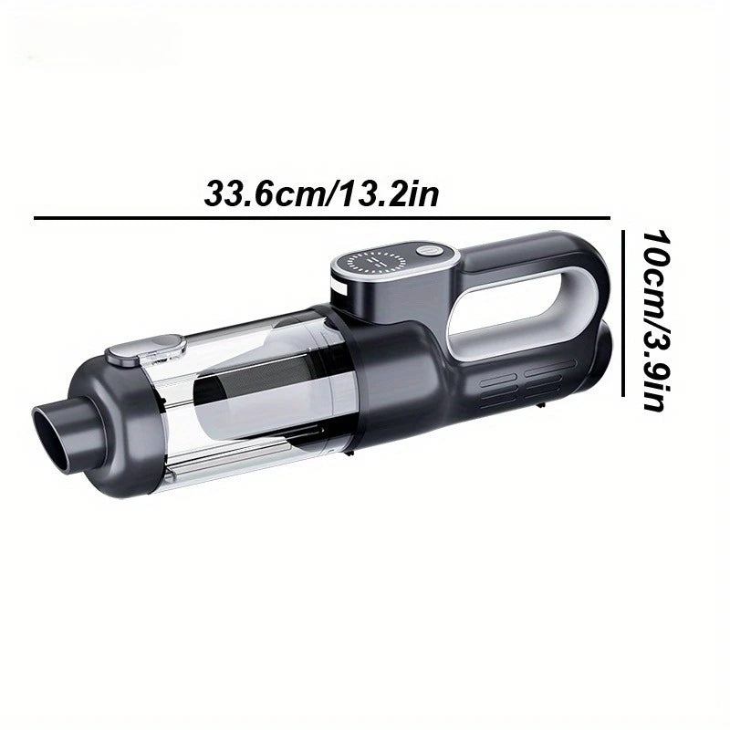 Brushless handheld vacuum cleaner, cordless, high suction, portable vacuum cleaner for home and car, Mini, rechargeable, with LED car cleaning.