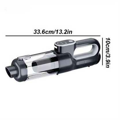 Brushless handheld vacuum cleaner, cordless, high suction, portable vacuum cleaner for home and car, Mini, rechargeable, with LED car cleaning.