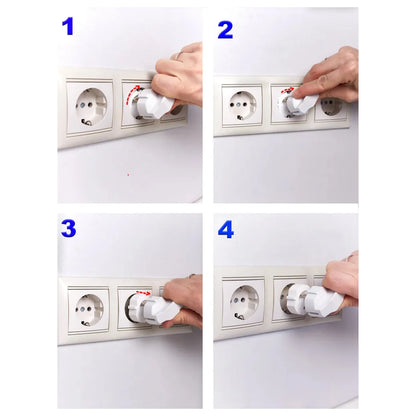 Baby Safety Child Electric Socket Outlet Plug Protection Security Two Phase Safe Lock Cover Kids Sockets Cover Plugs