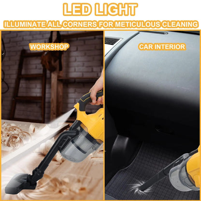 Portable Cordless Vacuum  Handheld Electric Vacuum Cleaner for Floor Carpet Car Fit For DeWalt 20V Battery