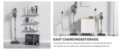 Inse S9X cordless vacuum cleaner, 70KPa, 1 L dust cup, light display battery, for animal hair, Carpet
