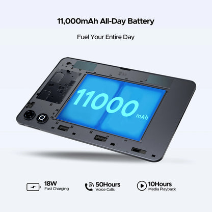 DOOGEE Tab G6 Max Tablet Android 16 32GB+256GGB 13.4'' 90Hz Display 11000mAh Battery 7.7mm Ultra-thin UNISOC T7280 Widevine L1