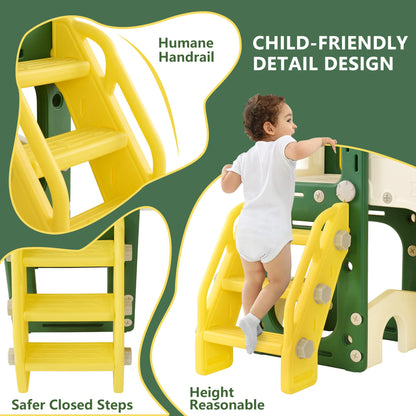 Children's Double-Slide Playground, Including Castle, Slides, Climbing Frames, Tunnels and Telescopes, Indoor Toddler Play Facilities