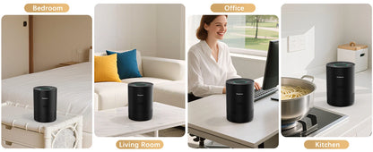 Chuboor Air Purifiers for Home H13 True HEPA for Bedroom Room Kitchen Washroom for Smoke and Dust Pollen Odors PM2.5 Detection 185m³/h CADR Supports Tuya App for 30-40 Square Meters of Clean Purifier Effectively Improve Air