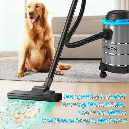 3 in 1 Wet Dry Vacuum Cleaner 20L Capacity Bagless Cylinder Vacuum with Blower Function for Home Workshop Floor Dust Extractor