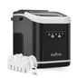 LOEFME 12kg/24h Electric Ice Maker Desktop Fully Automatic Bullet Ice Fast Ice Maker Machine Self-Cleaning Home Cafes Camping