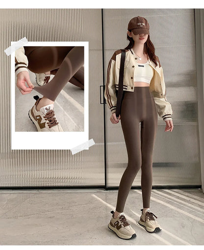 BIVIGAOS Summer Seamless Skin Feel Ultrathin Shark Leggings Women High Waist Tight Leggings Multicolor Sport Fitness Leggings