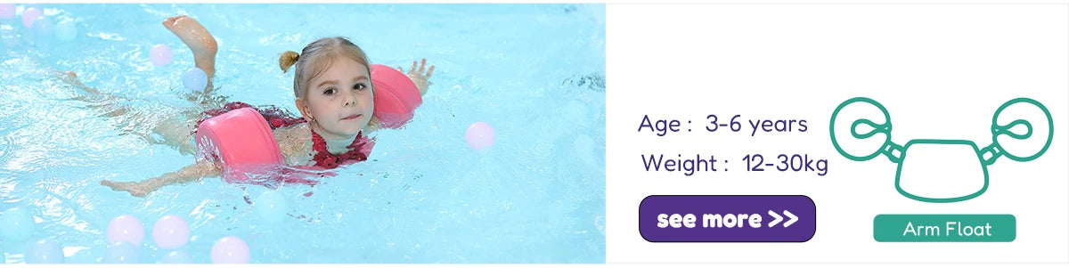 Mambobaby Animal Float Non-Inflatable Safe Solid Core Baby Swimming Buoy Water Trainer Infant Pool Floator Swim Ring with Canopy