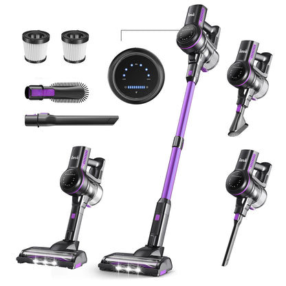 Inse S7P Cordless Vacuum Cleaner, 60KPa, 1.3 L Dust Cup, Removable Battery, for Pet Hair, Carpet, Hard Floors
