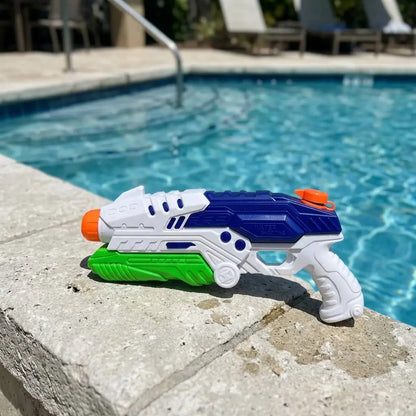 Pack of 2 - 33cm High Pressure Water Gun, Pumping Water Launcher for Children and Adults, Long Range Summer Toy for Beach and Pool, Water Battle Gift