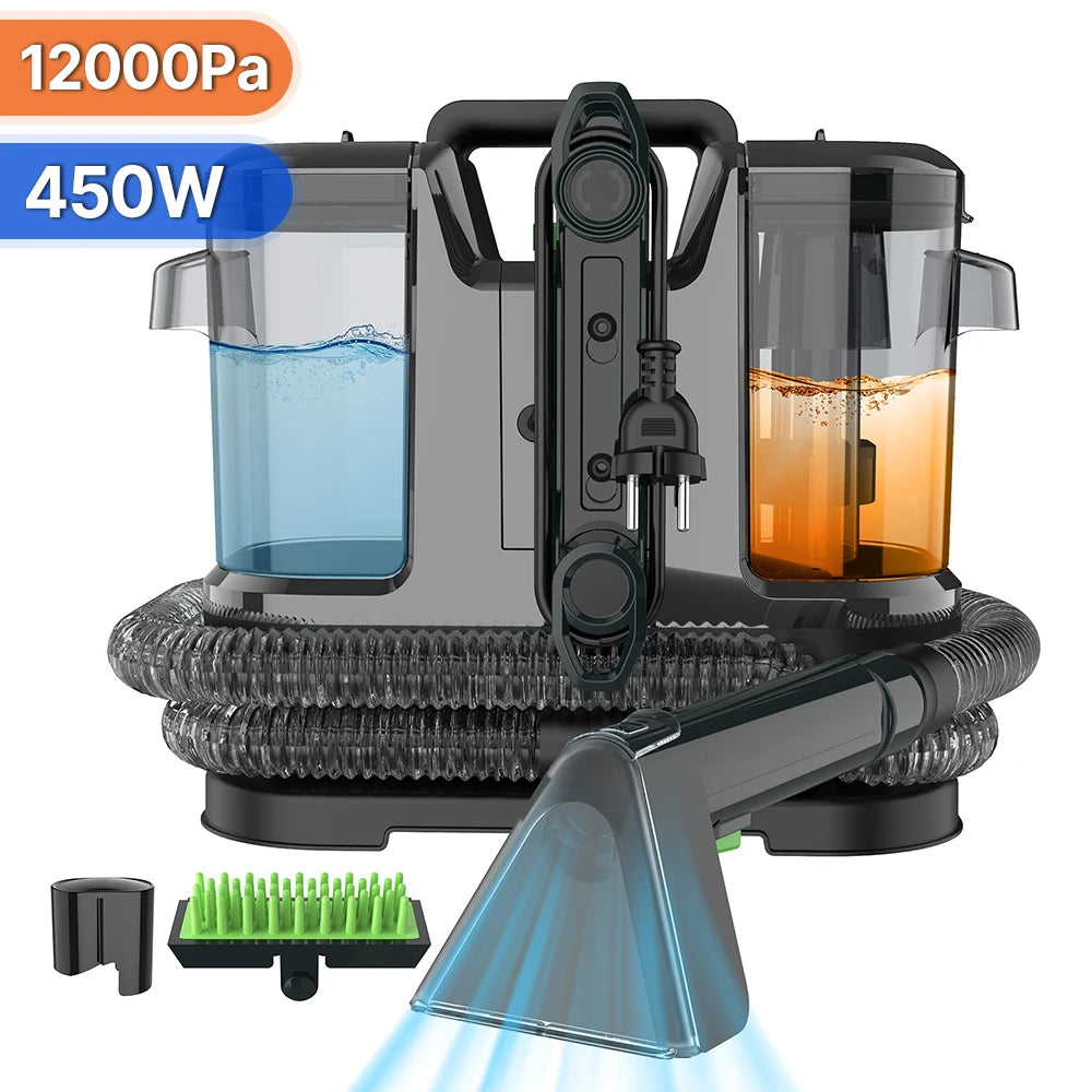 Spot Cleaner 750W 11/15KPa Handheld Carpet Cleaner for Sofa Curtain Spray Suction Integrated Machine Household Clean Machine