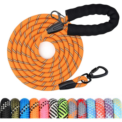 Dog Training Lead, Long Dog Lead 1.5M/2M/3M, Long Rope with Padded Handle for Small, Medium/Large Dog