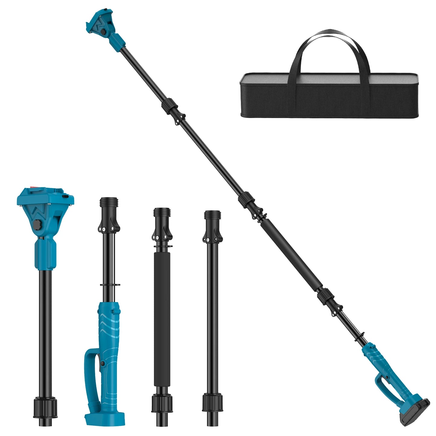 2M Plug In Type Extension Rod For Electric Pruning Shear & Chainsaw 180 ° Adjust High Branch Telescoping Rod For Makita 18V Batter