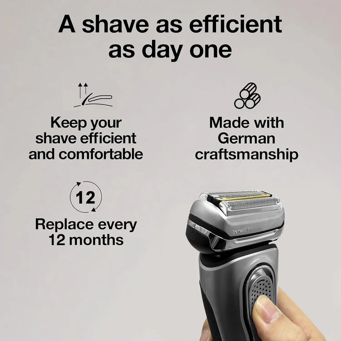 New 94M Shaver Replacement Head Compatible with Braun Series 9 Pro 9290cc 9291cc 9370cc 9376cc 9293s 9260s Electric Razors