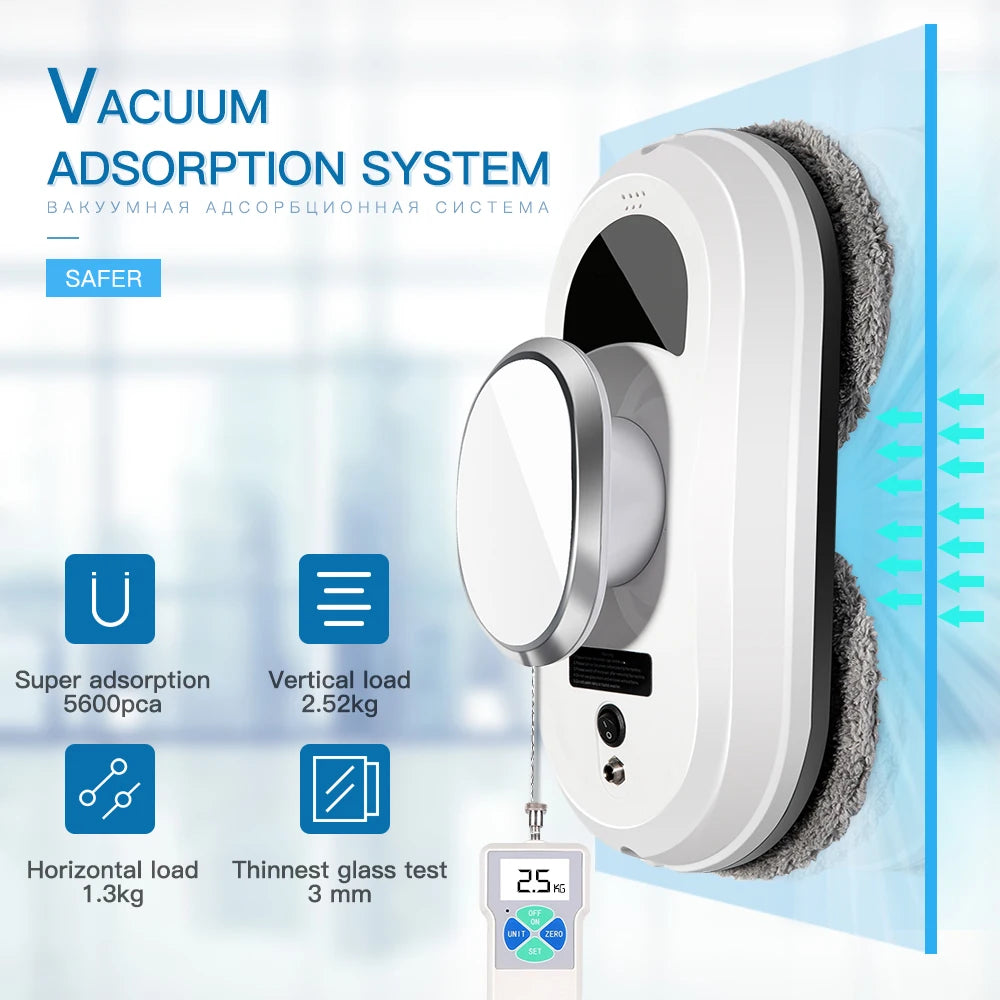 Window Robot Vacuum Cleaner Auto Working Electric Glass Limpiacristales Remote Control For Home