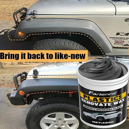 Car Plastic Parts Repair Agent - Multi-Purpose Wax Paste for Dashboard, Sofa Seats, Tires and Scratches, Scratch Repair