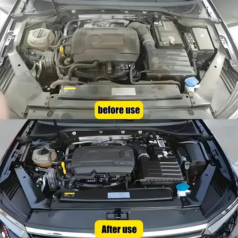 Black Car Interior Repair Wax - Tire Shine and Plastic Repair, Long-Lasting Glossy Coating for Dashboard and Steering Wheel