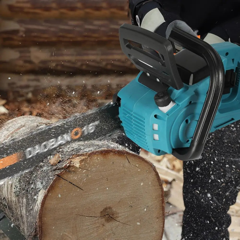 Brushless 16Inch Electric Chainsaw Cordless Pruning Woodworking Power Tool Handheld Garden Cutter For Makita Battery
