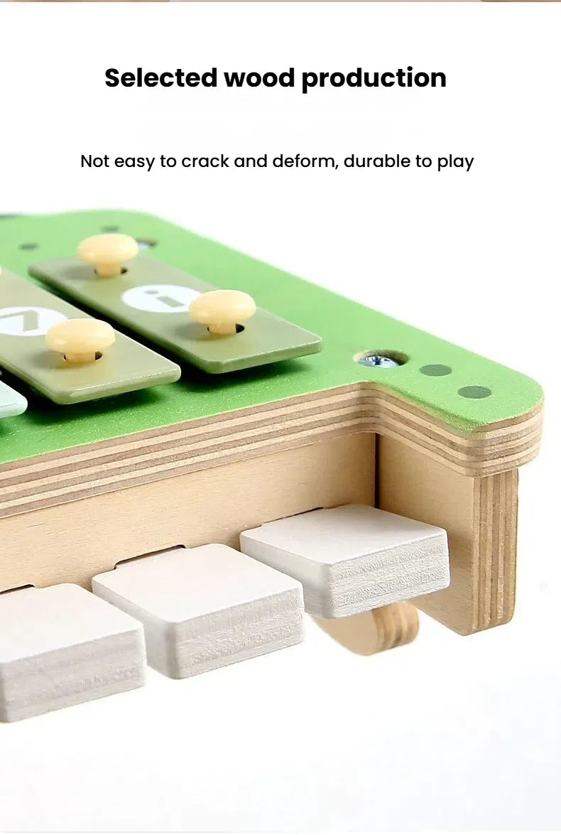 Baby Musical Instruments Montessori Wooden Toys,Percussion Xylophone Set for Toddlers,Preschool Educational Gifts