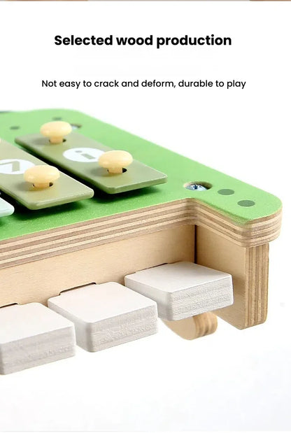 Baby Musical Instruments Montessori Wooden Toys,Percussion Xylophone Set for Toddlers,Preschool Educational Gifts