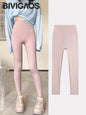 BIVIGAOS Summer Seamless Skin Feel Ultrathin Shark Leggings Women High Waist Tight Leggings Multicolor Sport Fitness Leggings