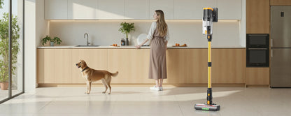Blossom DSV112A 550W Cordless Vacuum Cleaner, 45000Pa Powerful Suction, 55 Mins Runtime, Touchscreen Stick Vacuum for Pet Hair & Carpet