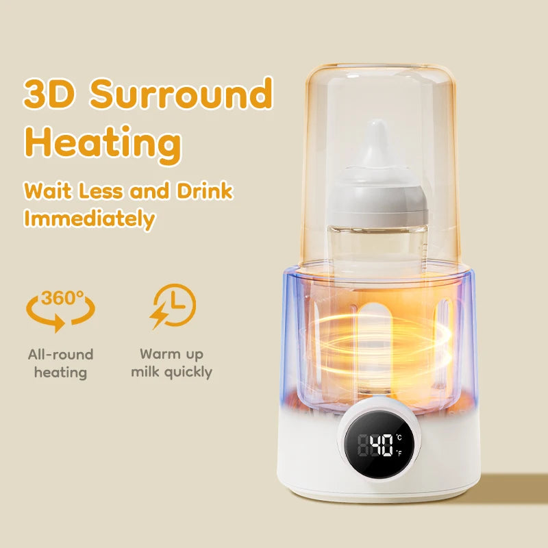 MAMIJOY Multi Function Baby Bottle Warmer 36-100° Adjustable Food Heater Milk Warmer Steriliser ACcurate Temperature Control N22