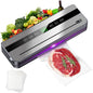 Food Vacuum Sealer Machine Dry Wet Food Vacuum Packaging Machine with UV Kitchen Food Storage Sealing Machine Built-in Cutter
