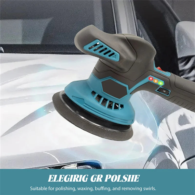 Cordless Buffer Polisher, 6 Variable Speeds, 2800-6000 RPM Car Buffer Polisher Kit With 2pcs 3.0Ah Battery For Car Polishing