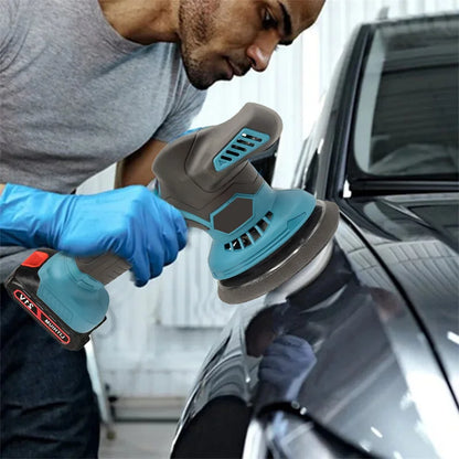 Cordless Buffer Polisher, 6 Variable Speeds, 2800-6000 RPM Car Buffer Polisher Kit With 2pcs 3.0Ah Battery For Car Polishing