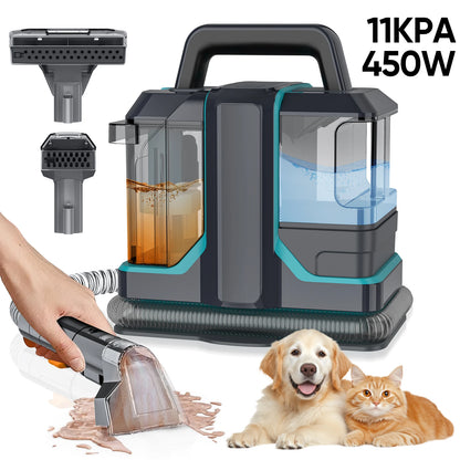 Spot Cleaner 400W-750W 9/15KPa Handheld Carpet Cleaner for Sofa Curtain Spray Suction Integrated Machine Household Clean Machine
