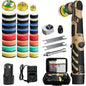 Cordless Mini Polisher,1/1.5/2Inch,DA&RO with Adjustment Speed, 2 Rechargeable Batteries,Car Detailing Micro Polisher