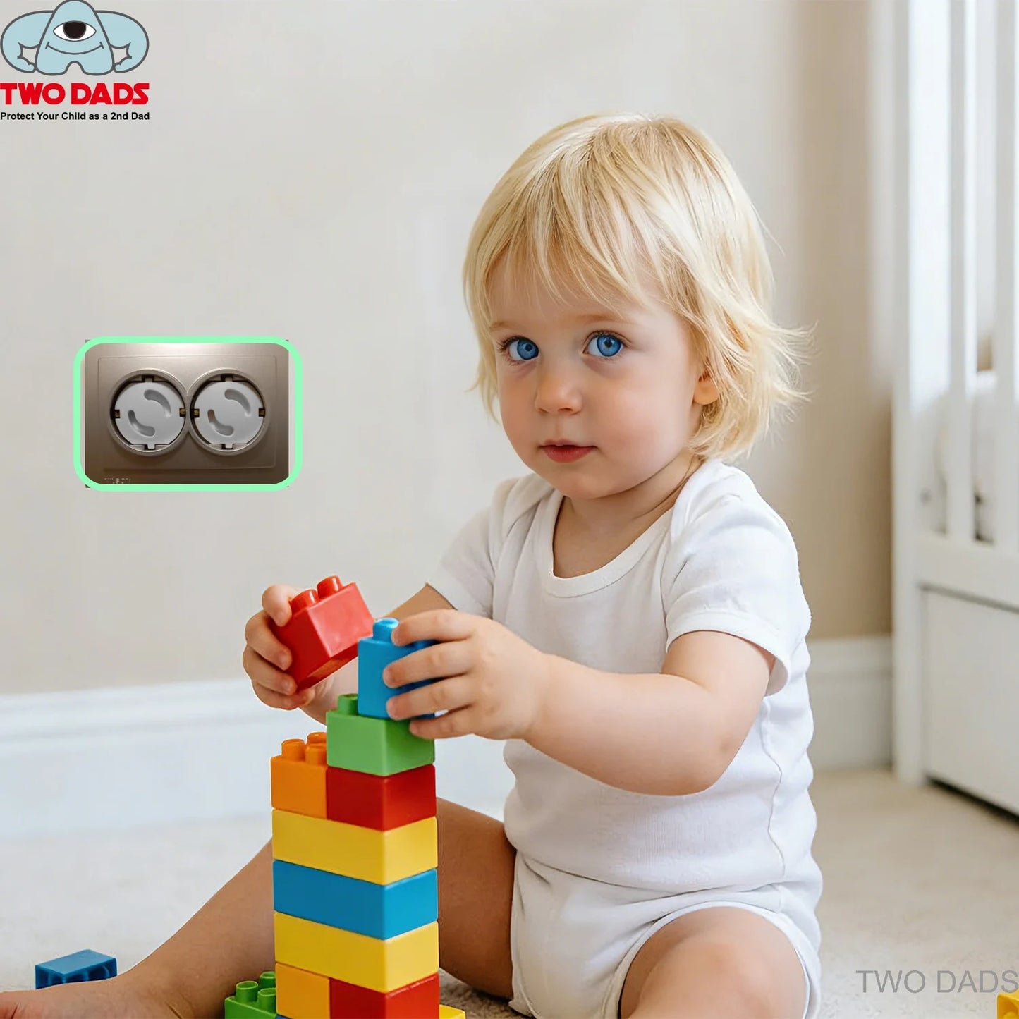 Baby Safety Child Electric Socket Outlet Plug Protection Security Two Phase Safe Lock Cover Kids Sockets Cover Plugs