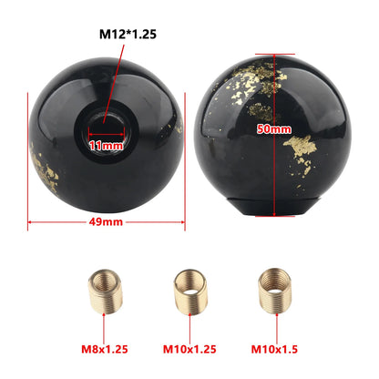 JDM Style Racing Forged Fiber Gear Shift Knob Cylindrical And Spherical Shift Knob For Most Car Decorations Accessories