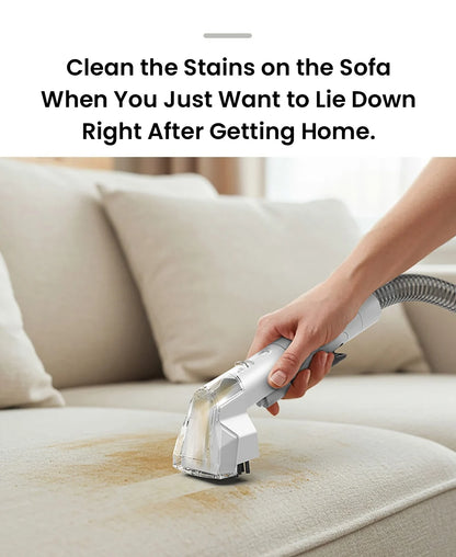 MAMNV C3 Portable Fabric Cleaner 13000Pa Suction 500W Brush Motor 1.5m Flexible Hose 1000ml Clean & 500ml Waste Tanks Lightweight & Quiet Multi-Purpose Upholstery Cleaner for Sofa/Carpet/ Mattress/Car